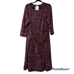 Perfectly Priscilla women’s plus size 3 XL Always My Favorite dress wine color